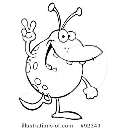 Royalty-Free (RF) Monster Clipart Illustration by Hit Toon - Stock Sample #92349