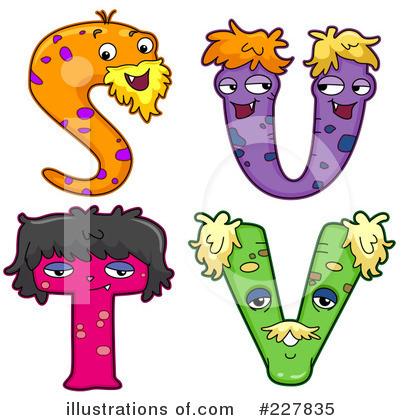 Monster Letters Clipart #227835 by BNP Design Studio