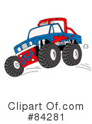 Monster Truck Clipart #84281 by LaffToon