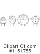 Monsters Clipart #1151755 by Cory Thoman