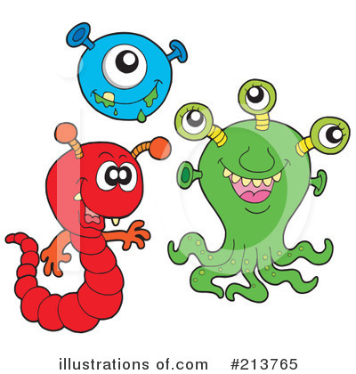 Royalty-Free (RF) Monsters Clipart Illustration by visekart - Stock Sample #213765