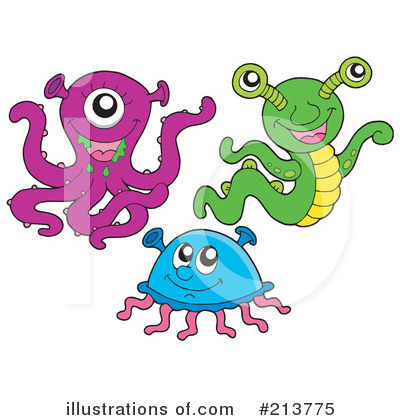 Royalty-Free (RF) Monsters Clipart Illustration by visekart - Stock Sample #213775