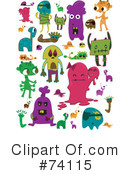 Monsters Clipart #74115 by BNP Design Studio