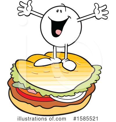 Hamburger Clipart #1585521 by Johnny Sajem
