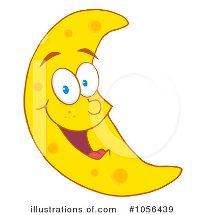Royalty-Free (RF) Moon Clipart Illustration by Hit Toon - Stock Sample #1056439