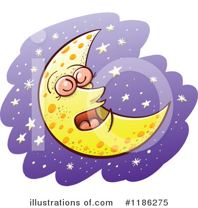 Royalty-Free (RF) Moon Clipart Illustration by Zooco - Stock Sample #1186275
