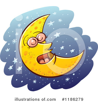Royalty-Free (RF) Moon Clipart Illustration by Zooco - Stock Sample #1186279