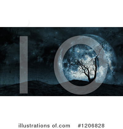 Royalty-Free (RF) Moon Clipart Illustration by KJ Pargeter - Stock Sample #1206828