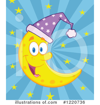 Royalty-Free (RF) Moon Clipart Illustration by Hit Toon - Stock Sample #1220736