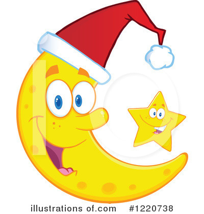 Royalty-Free (RF) Moon Clipart Illustration by Hit Toon - Stock Sample #1220738
