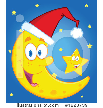 Royalty-Free (RF) Moon Clipart Illustration by Hit Toon - Stock Sample #1220739