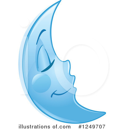Royalty-Free (RF) Moon Clipart Illustration by yayayoyo - Stock Sample #1249707