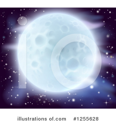 Full Moon Clipart #1255628 by AtStockIllustration