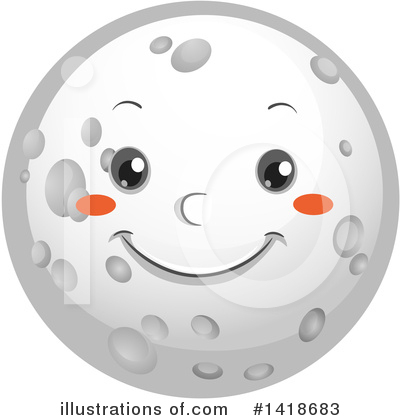 Royalty-Free (RF) Moon Clipart Illustration by BNP Design Studio - Stock Sample #1418683