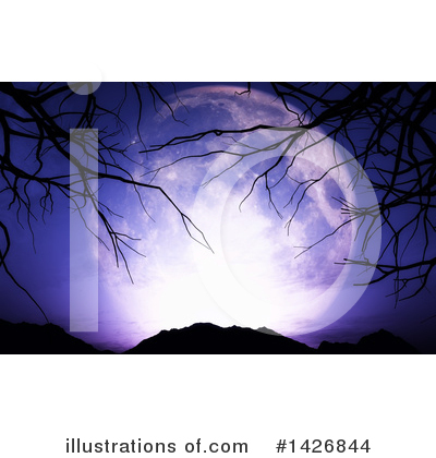Royalty-Free (RF) Moon Clipart Illustration by KJ Pargeter - Stock Sample #1426844
