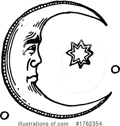 Royalty-Free (RF) Moon Clipart Illustration by Vector Tradition SM - Stock Sample #1762354