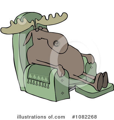 Royalty-Free (RF) Moose Clipart Illustration by djart - Stock Sample #1082268