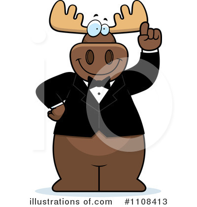 Royalty-Free (RF) Moose Clipart Illustration by Cory Thoman - Stock Sample #1108413
