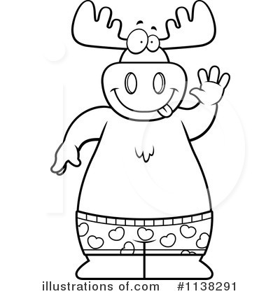 Royalty-Free (RF) Moose Clipart Illustration by Cory Thoman - Stock Sample #1138291
