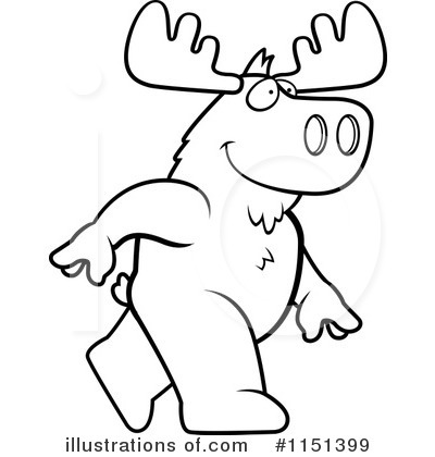 Royalty-Free (RF) Moose Clipart Illustration by Cory Thoman - Stock Sample #1151399