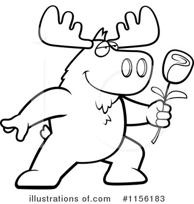 Royalty-Free (RF) Moose Clipart Illustration by Cory Thoman - Stock Sample #1156183
