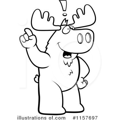 Royalty-Free (RF) Moose Clipart Illustration by Cory Thoman - Stock Sample #1157697