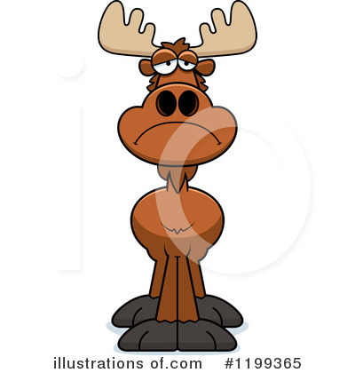 Royalty-Free (RF) Moose Clipart Illustration by Cory Thoman - Stock Sample #1199365