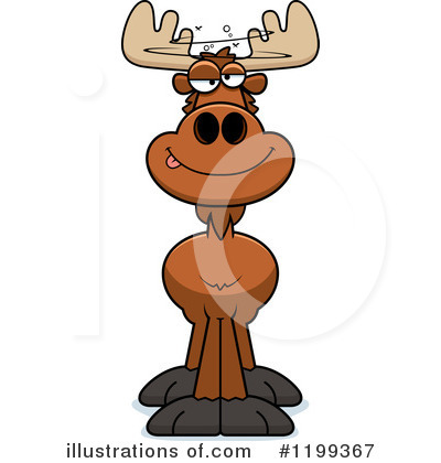 Royalty-Free (RF) Moose Clipart Illustration by Cory Thoman - Stock Sample #1199367