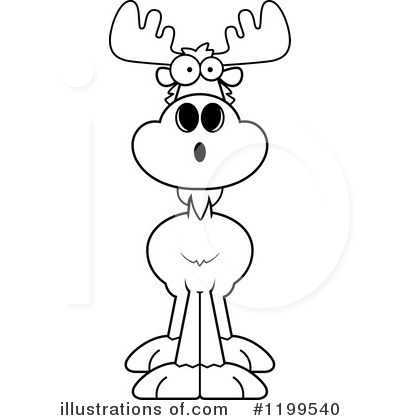 Royalty-Free (RF) Moose Clipart Illustration by Cory Thoman - Stock Sample #1199540
