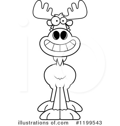 Royalty-Free (RF) Moose Clipart Illustration by Cory Thoman - Stock Sample #1199543