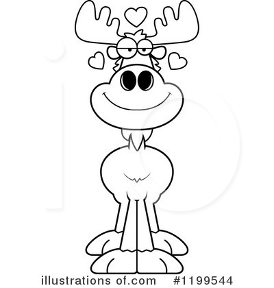 Royalty-Free (RF) Moose Clipart Illustration by Cory Thoman - Stock Sample #1199544