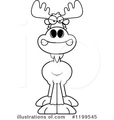 Royalty-Free (RF) Moose Clipart Illustration by Cory Thoman - Stock Sample #1199545