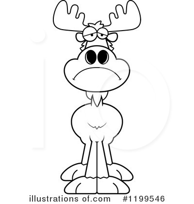 Royalty-Free (RF) Moose Clipart Illustration by Cory Thoman - Stock Sample #1199546