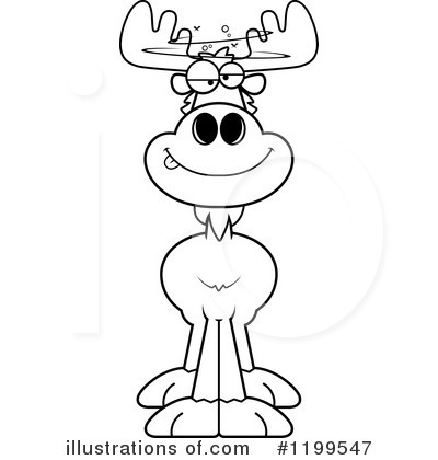 Royalty-Free (RF) Moose Clipart Illustration by Cory Thoman - Stock Sample #1199547