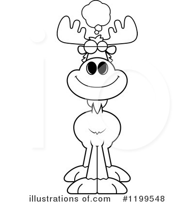 Royalty-Free (RF) Moose Clipart Illustration by Cory Thoman - Stock Sample #1199548