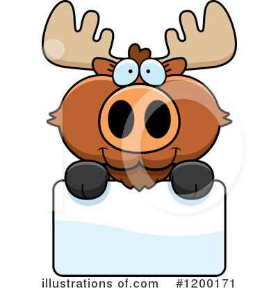 Royalty-Free (RF) Moose Clipart Illustration by Cory Thoman - Stock Sample #1200171