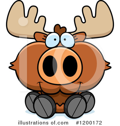 Royalty-Free (RF) Moose Clipart Illustration by Cory Thoman - Stock Sample #1200172