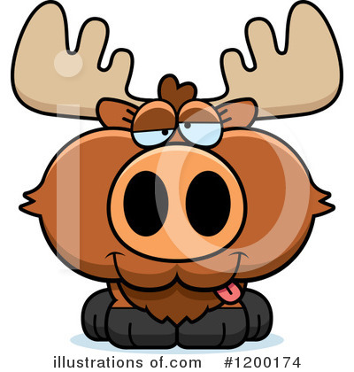 Royalty-Free (RF) Moose Clipart Illustration by Cory Thoman - Stock Sample #1200174