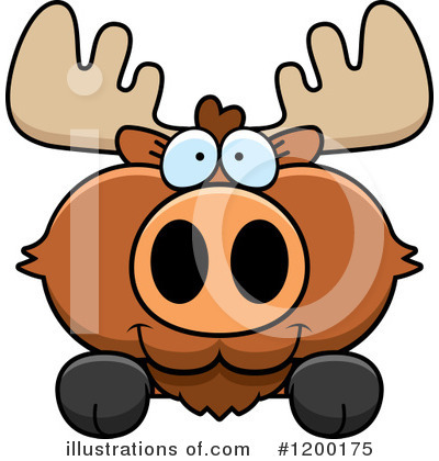 Royalty-Free (RF) Moose Clipart Illustration by Cory Thoman - Stock Sample #1200175