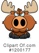 Moose Clipart #1200177 by Cory Thoman