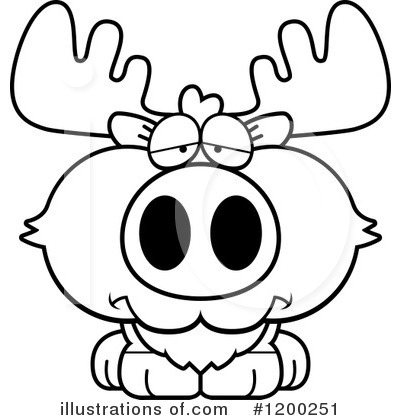 Royalty-Free (RF) Moose Clipart Illustration by Cory Thoman - Stock Sample #1200251