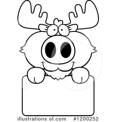 Royalty-Free (RF) Moose Clipart Illustration by Cory Thoman - Stock Sample #1200252