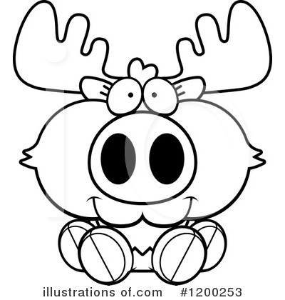 Royalty-Free (RF) Moose Clipart Illustration by Cory Thoman - Stock Sample #1200253