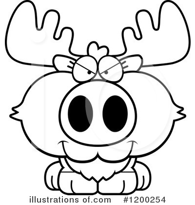 Royalty-Free (RF) Moose Clipart Illustration by Cory Thoman - Stock Sample #1200254