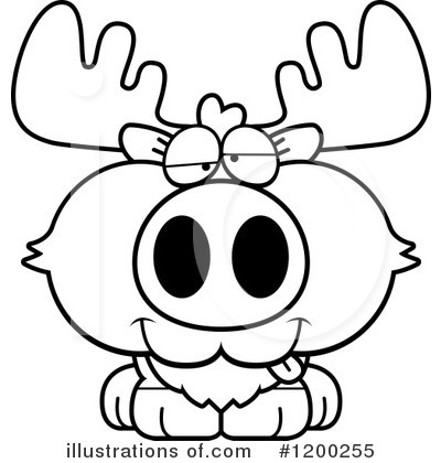 Royalty-Free (RF) Moose Clipart Illustration by Cory Thoman - Stock Sample #1200255