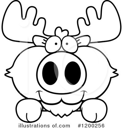 Royalty-Free (RF) Moose Clipart Illustration by Cory Thoman - Stock Sample #1200256