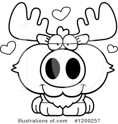 Royalty-Free (RF) Moose Clipart Illustration by Cory Thoman - Stock Sample #1200257