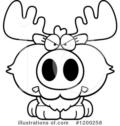 Royalty-Free (RF) Moose Clipart Illustration by Cory Thoman - Stock Sample #1200258