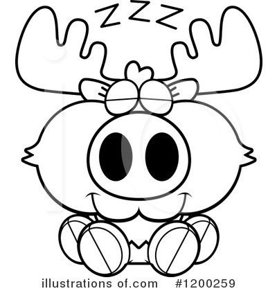 Royalty-Free (RF) Moose Clipart Illustration by Cory Thoman - Stock Sample #1200259