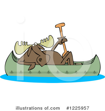 Royalty-Free (RF) Moose Clipart Illustration by djart - Stock Sample #1225957